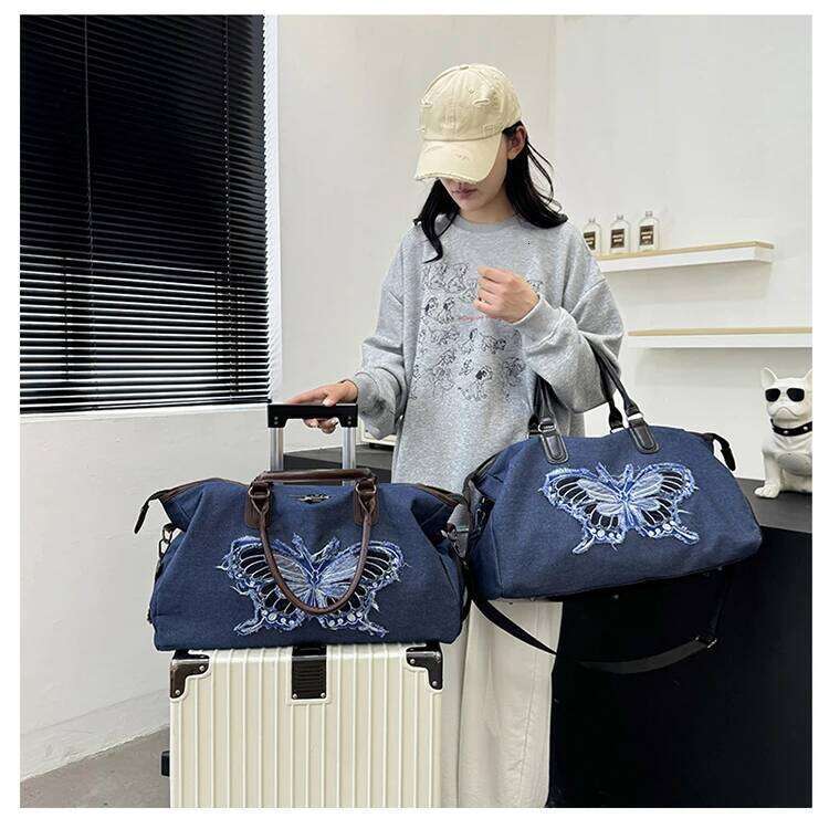 Leisure Large Capacity Denim Women's Handbag Crossbody Lage Travel Designer Bag Bags Vie