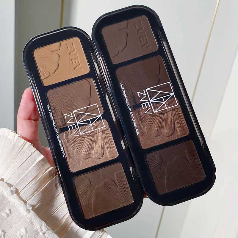 4 Color Contouring Highlighter Shading Palette Natural Nose Shadow Aegyosal Face Three-dimensional Matte Brighten Bronzer Makeup XJ250618
