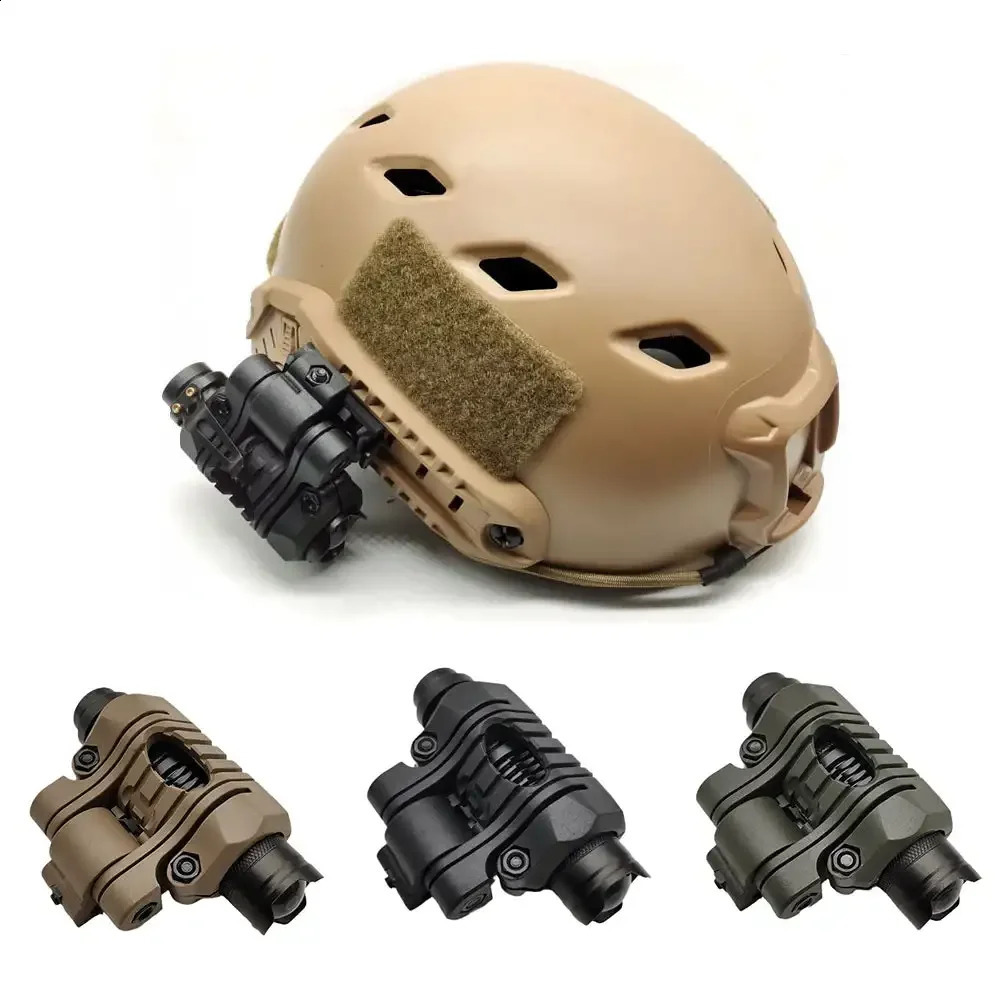 Helmet Special Lighting Flashlight Support Tactical Quick Release Clamp Adaptor Outdoor Sports Cycling Headlight Holder 250611