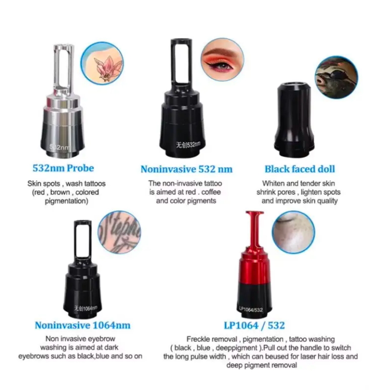 Wholesale Price 5 Heads Pico Second Lasersings Tattoo Removal Machine Picosecond Lasersings with Non-invasive Heads