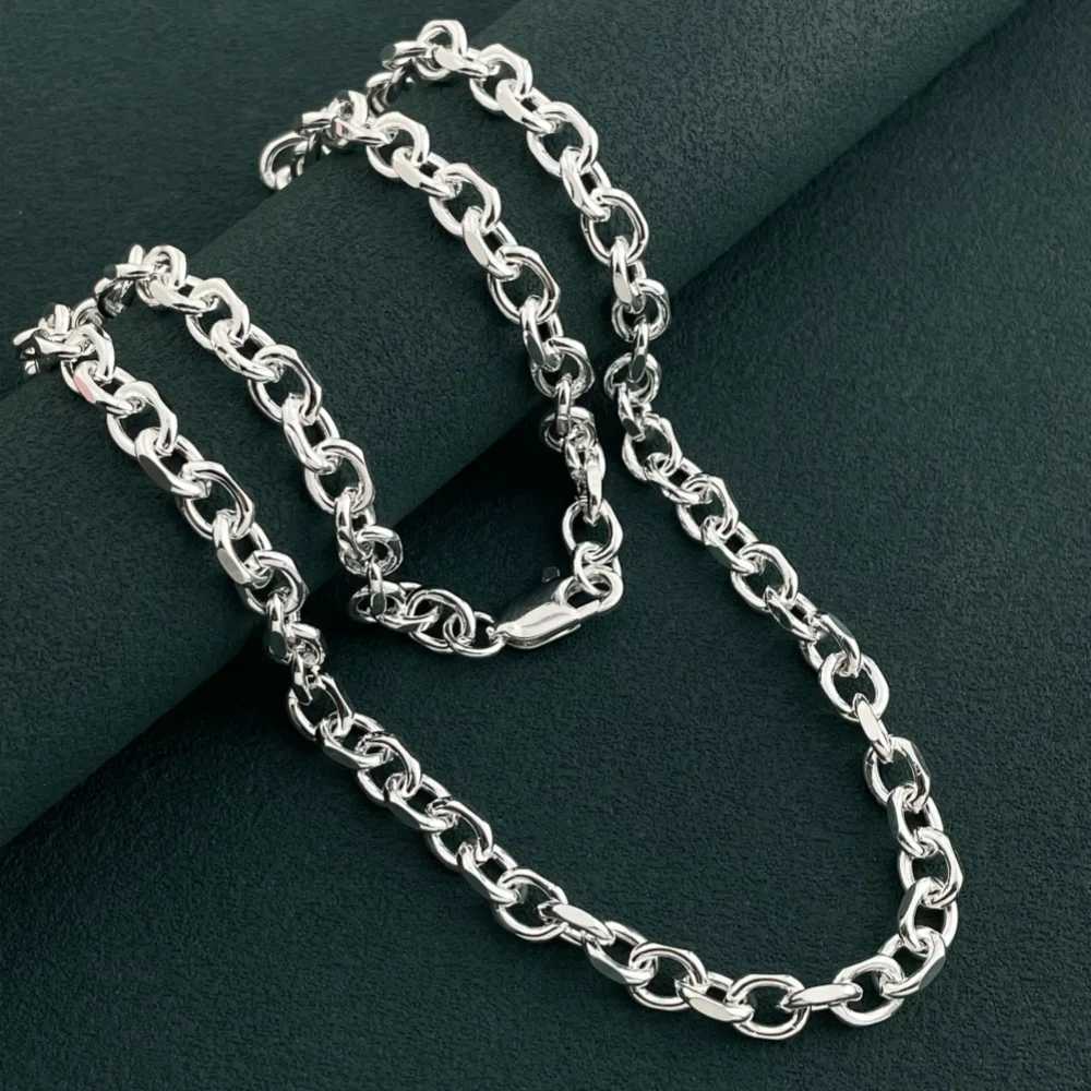 925 Sterling Silver Necklace 5.5mm Wide 45-60cm for Boys Girls Women Fine Jewelry for Wedding Party W250618
