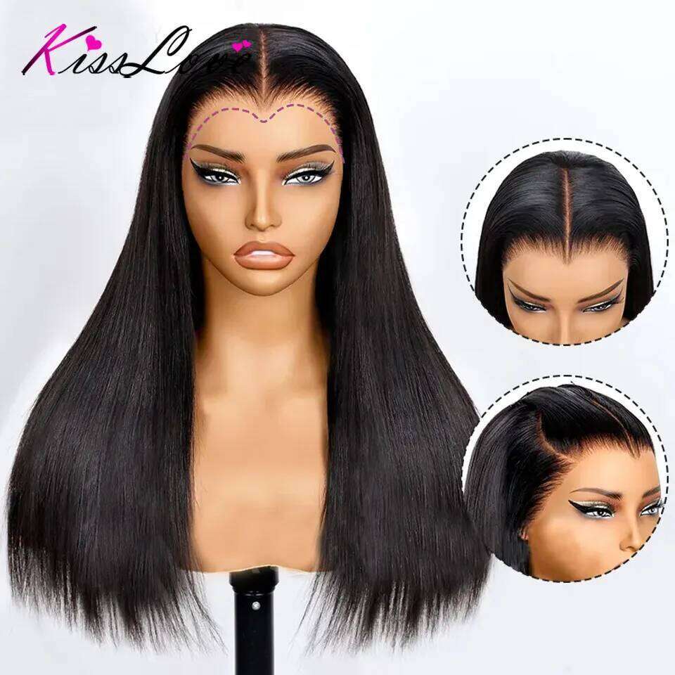 Straight Pull Go with Elastic Drawstring 13x6 HD Frontal 5x5 Glueless Wigs Human Hair 13x4 Lace Front Wig