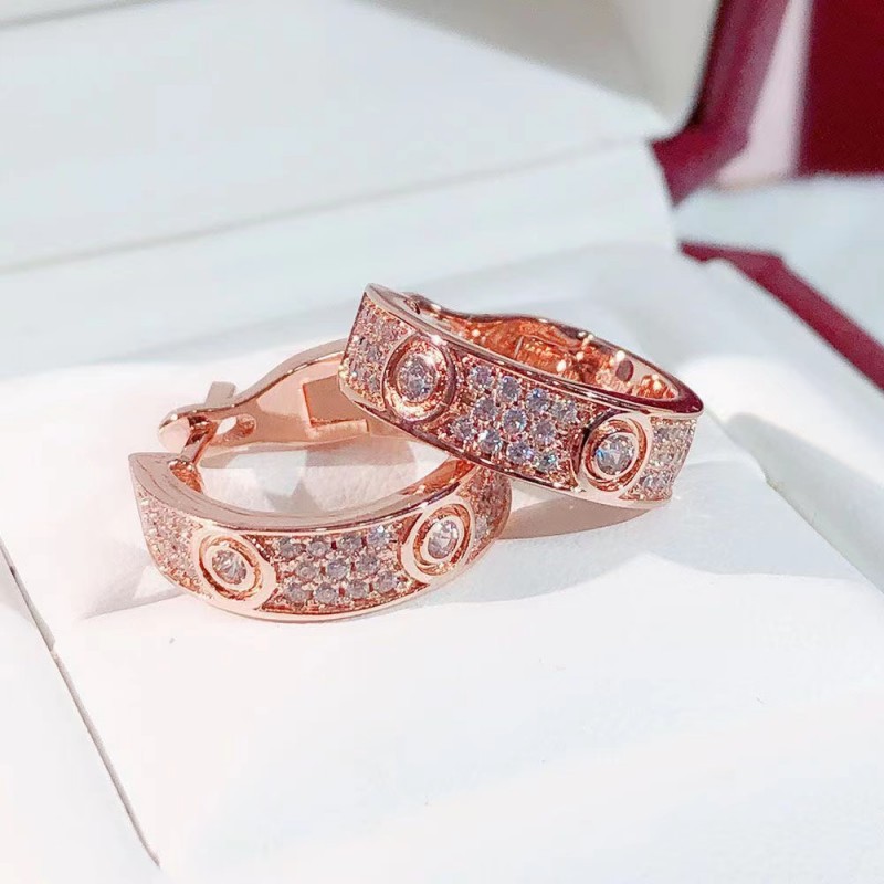 Full Diamond Round Earrings Vintage Style Drop Earrings Fashionable 925 Sterling Silver Personalized Temperament