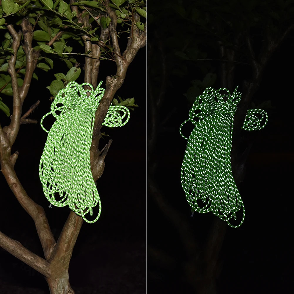 2050M Reflective Paracord Outdoor Emergency Rope Parachute Cord Durable Survival Umbrella Tent Lanyard Camping Clothesline 250611