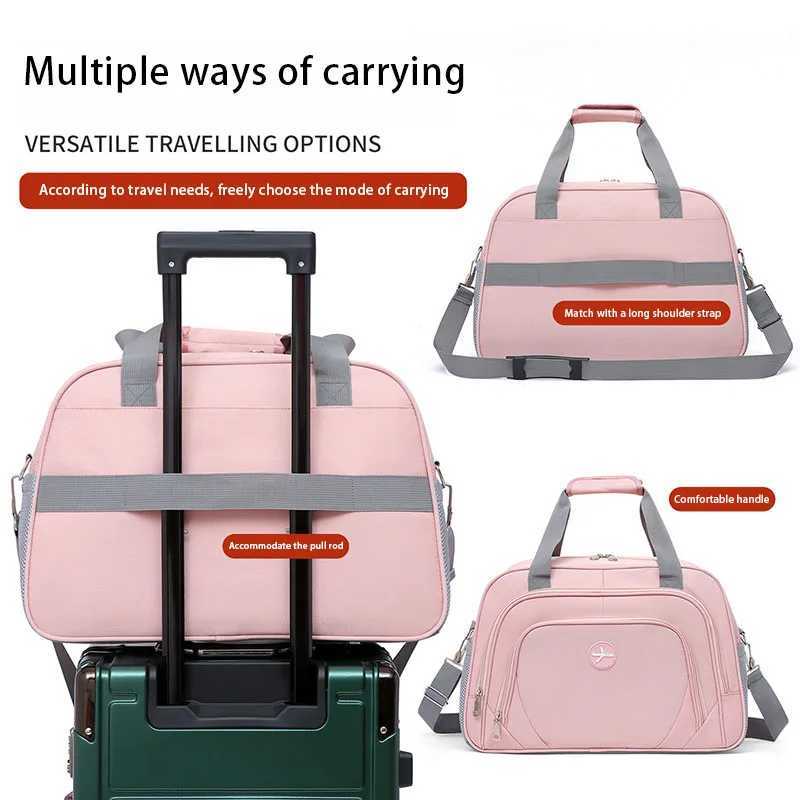 Large-capacity travel bag dry-wet separated fitness bag lightweight waterproof luggage bag unisex sports bag W250618