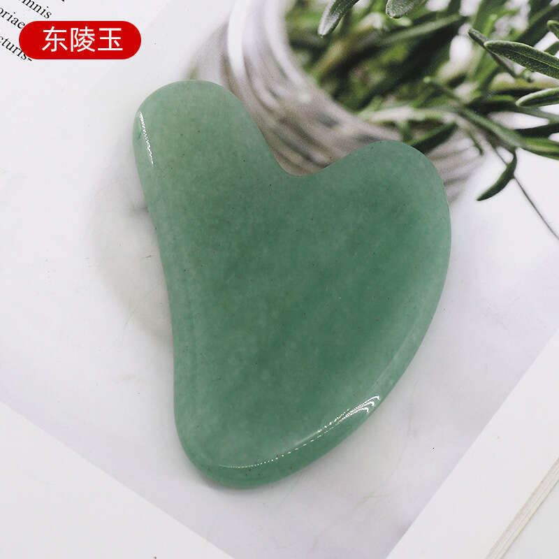 Rose Quartz Jade Guasha Board Pink Natural Stone Arts And Crafts Scraper Gua Sha Tools For Face Neck Back Body Acupuncture Pressure Therapy Tablero De