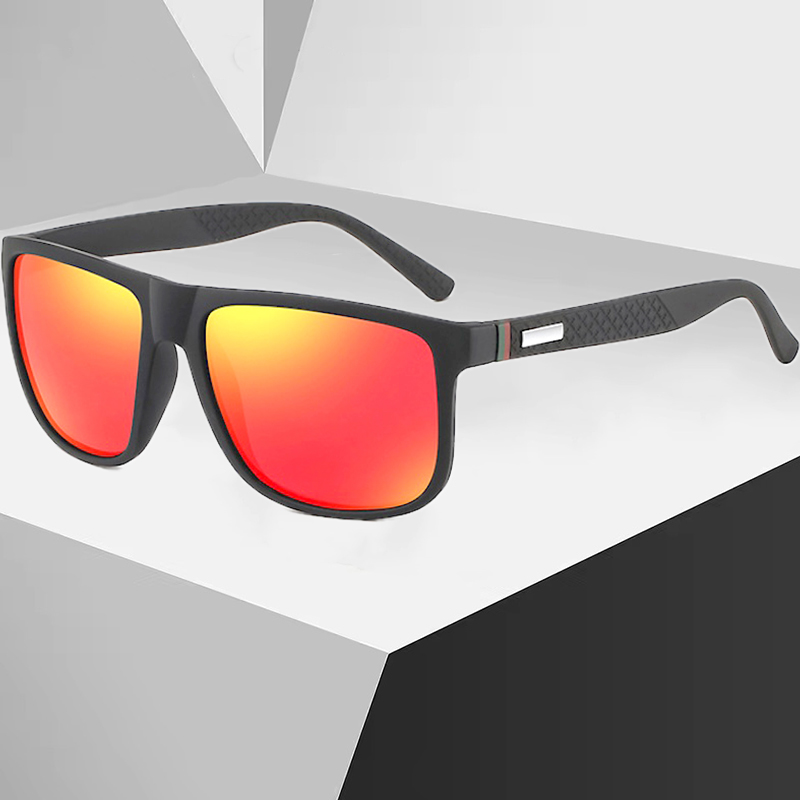 CB Square Polarized Sunglasses Men Fashion Vintage Women Luxury Brand Designer Men's Sun Glasses Driving Fishing UV400 Lenses Eyewear Man