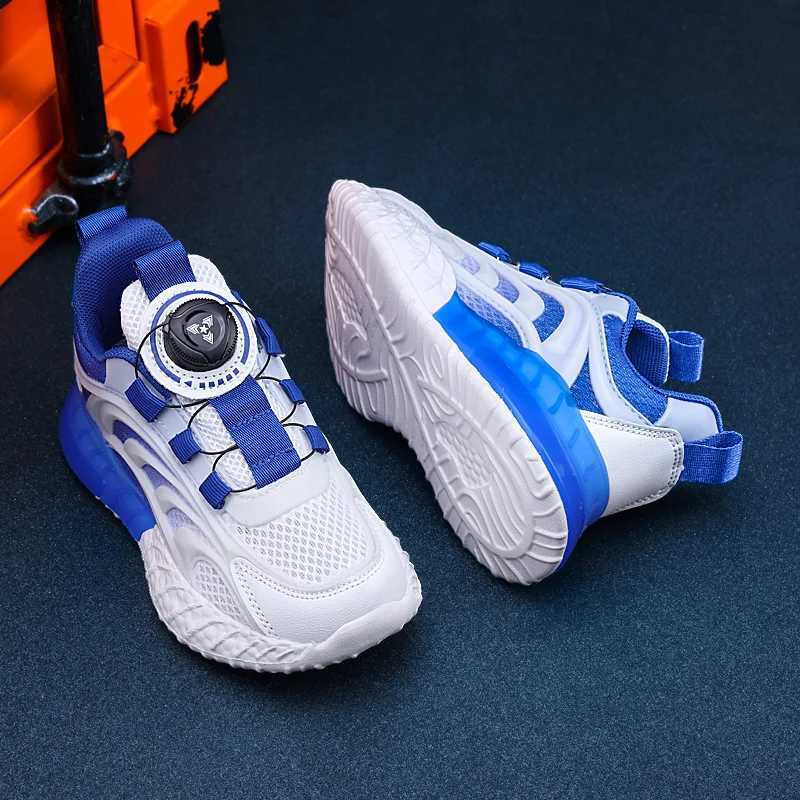 Children Sneakers Kids Shoes For Girl Sport Tennis Casual Running Shoe Boys Mesh PU Leather Tennis Outdoor Sneaker Z250618