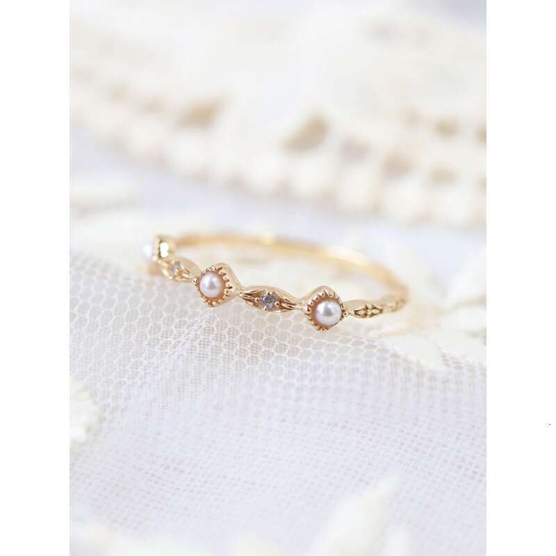 Natural Freshwater Pearl for Women, High-end Feel, Spring 2022 Same Style, Light Adjustable Ring