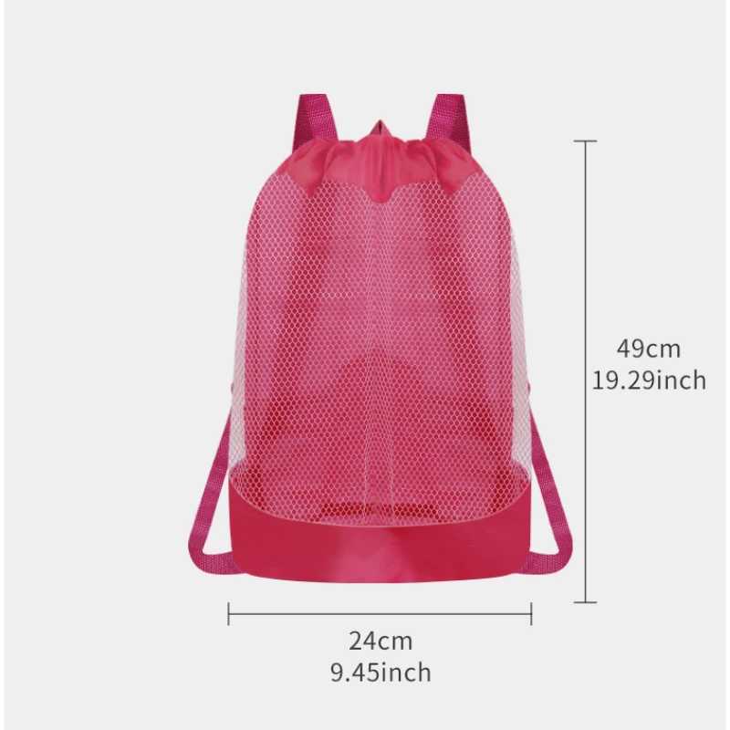 Hand-held Mesh Childrens Toys Quick Storage Bag Sand Digging Tools Sundries Storage Bag Beach Bag B250618