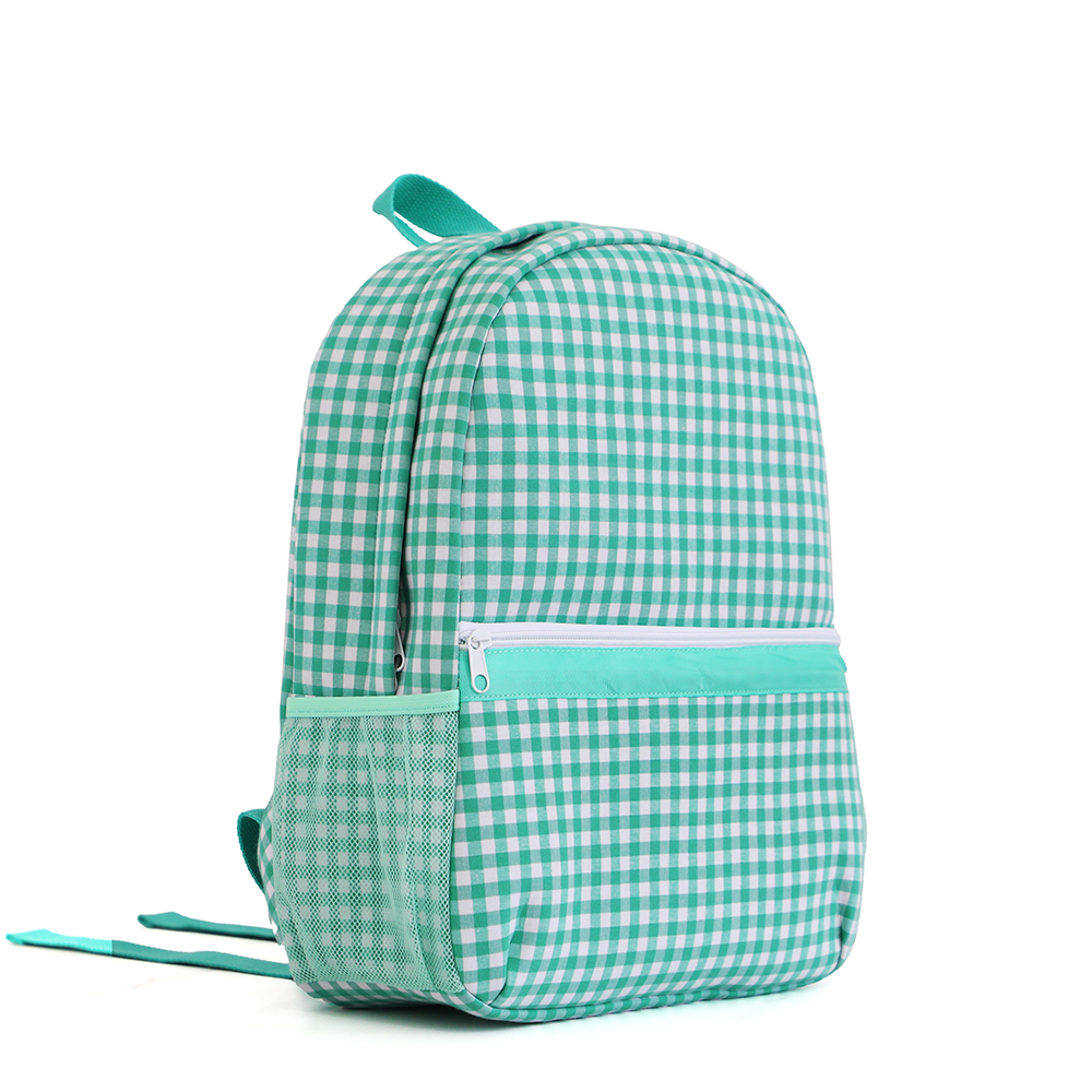 Multi-pocket large-capacity multi-functional lightweight plaid backpack shoulder bag, school bag, suitable for junior high and high school students ba