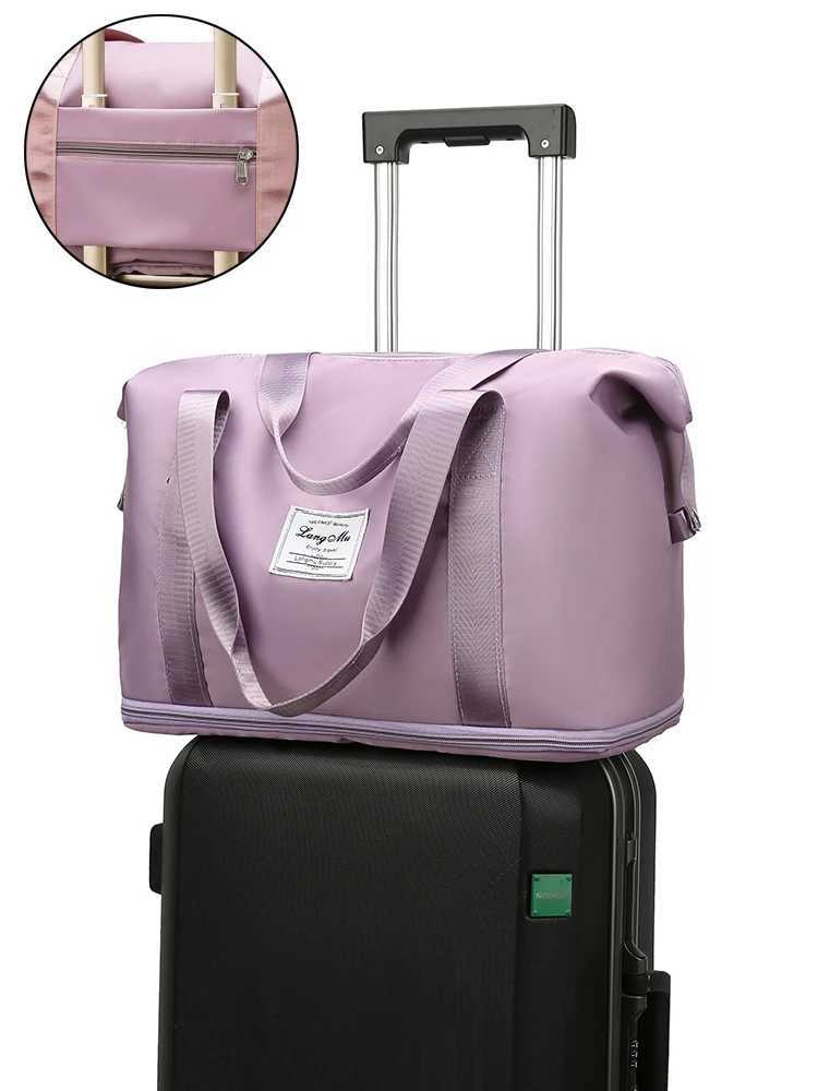UNIXINU Carry On Travel Duffle Bag Nylon Waterproof Sports Gym Tote Bags for Women Large Capacity Storage Luggage Handbag W250618