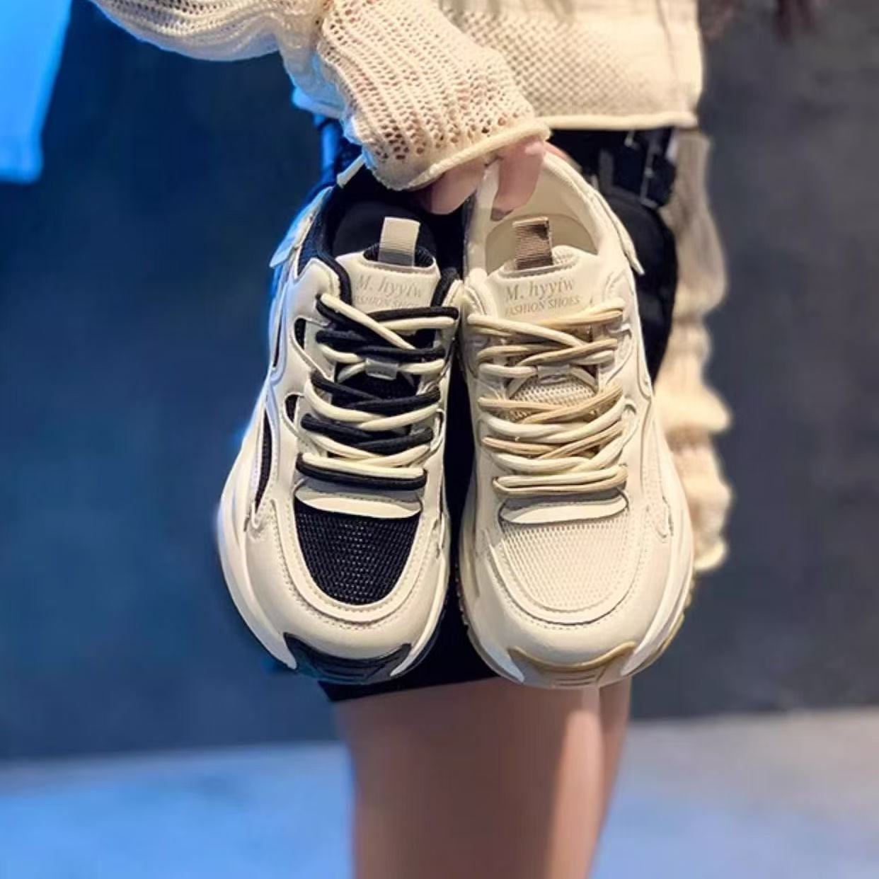Trendy 2025 New Women's Casual Shoes Comfortable Wear-Resistant Casual Sports Shoes Student Flat Shoe Platform Sneakers Platform Tennis Female za