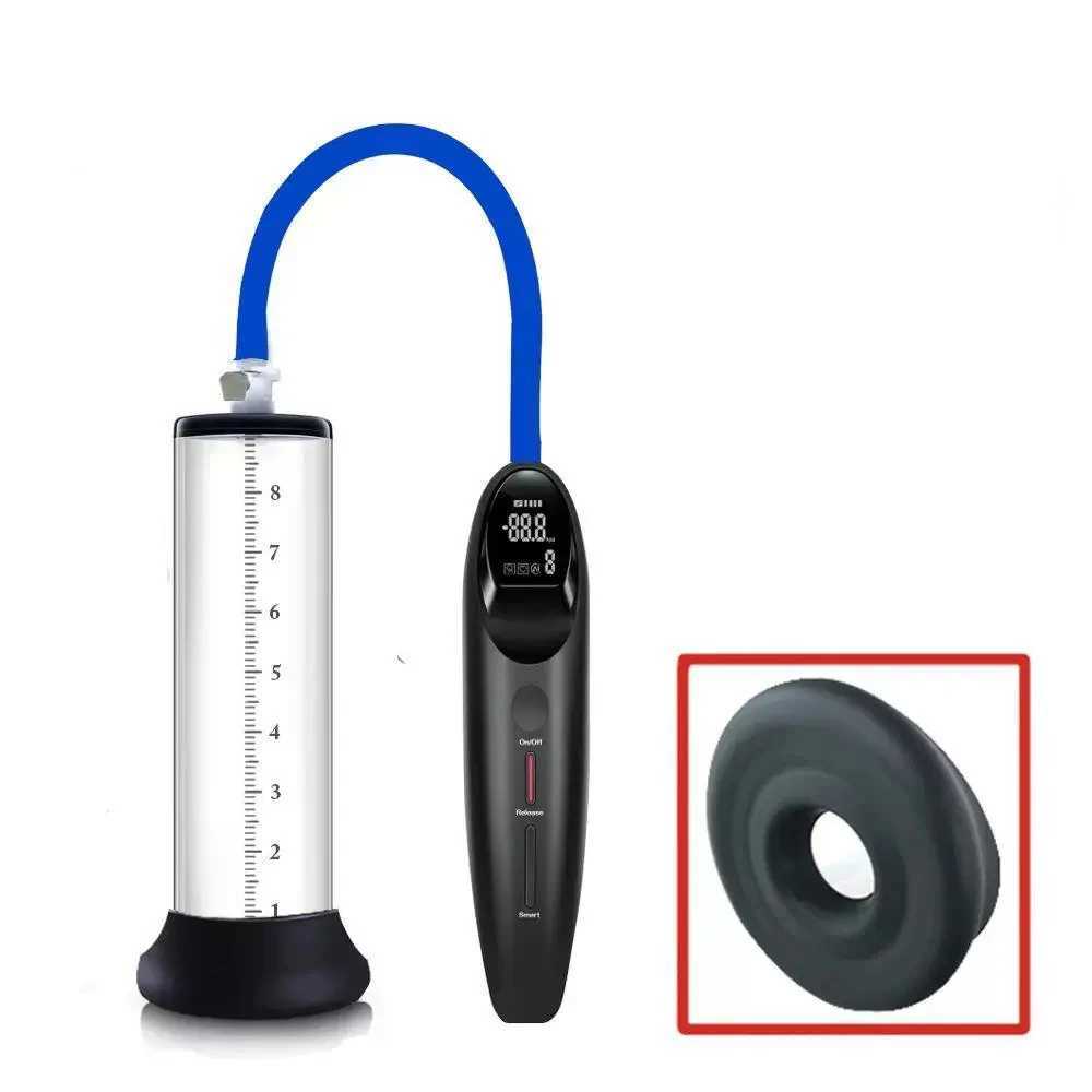 Acrylic Electric Penis Pump Vacuum Pump for Penis Male Penis Enlargement Pump Penile Training Extender Cock Men Masturbation W250618