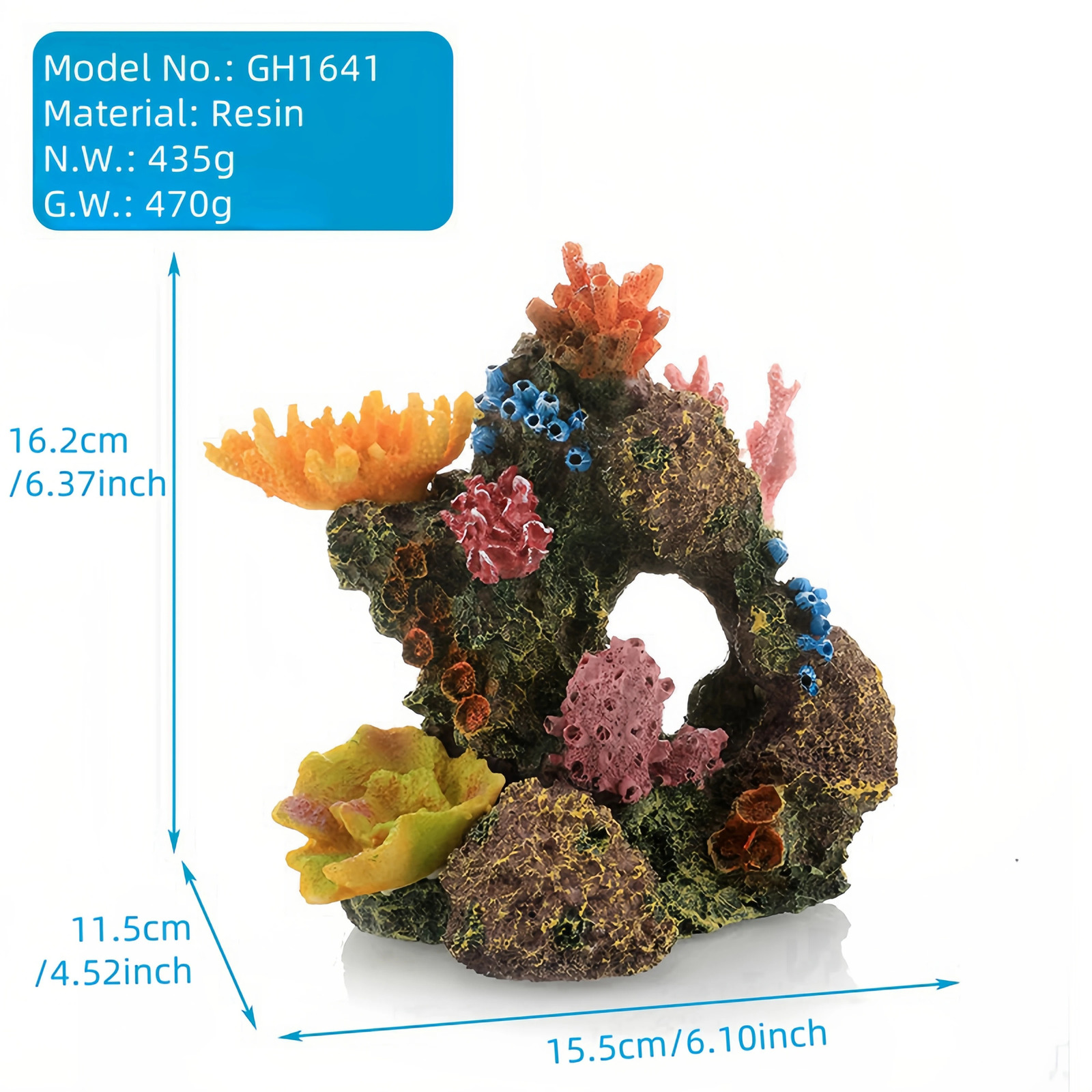 Artificial Coral Reef Fish Tank Ornament Resin Coral Underwater World Decoration Environments Aquarium Accessories Home Decor 250613