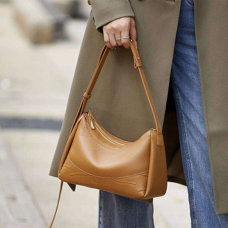 ZOOLER New RealGenuine Leather Shoulder Soft Elegant Women Messenger Bag Crossbody Solid Light Weight Purses Sales #YC365