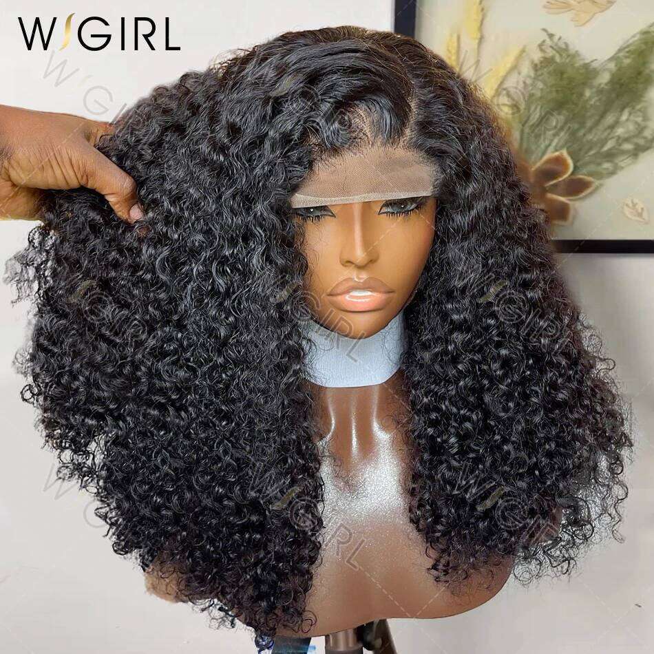 250% 13x6 HD Human Hair Deep Wave Frontal Brazilian 13x4 Short Bob Curly Lace Front Wigs 5x5 Closure Wig For Women