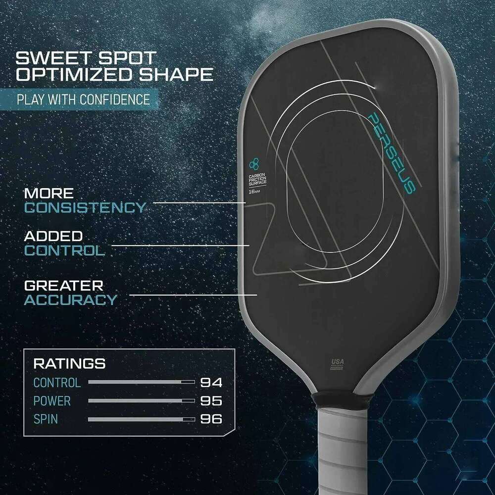 T700 Thermoformed Unibody Raw Fiber Pickleball Paddle Carbon Friction Surface SpinTextured Increased Power USAPA Approved