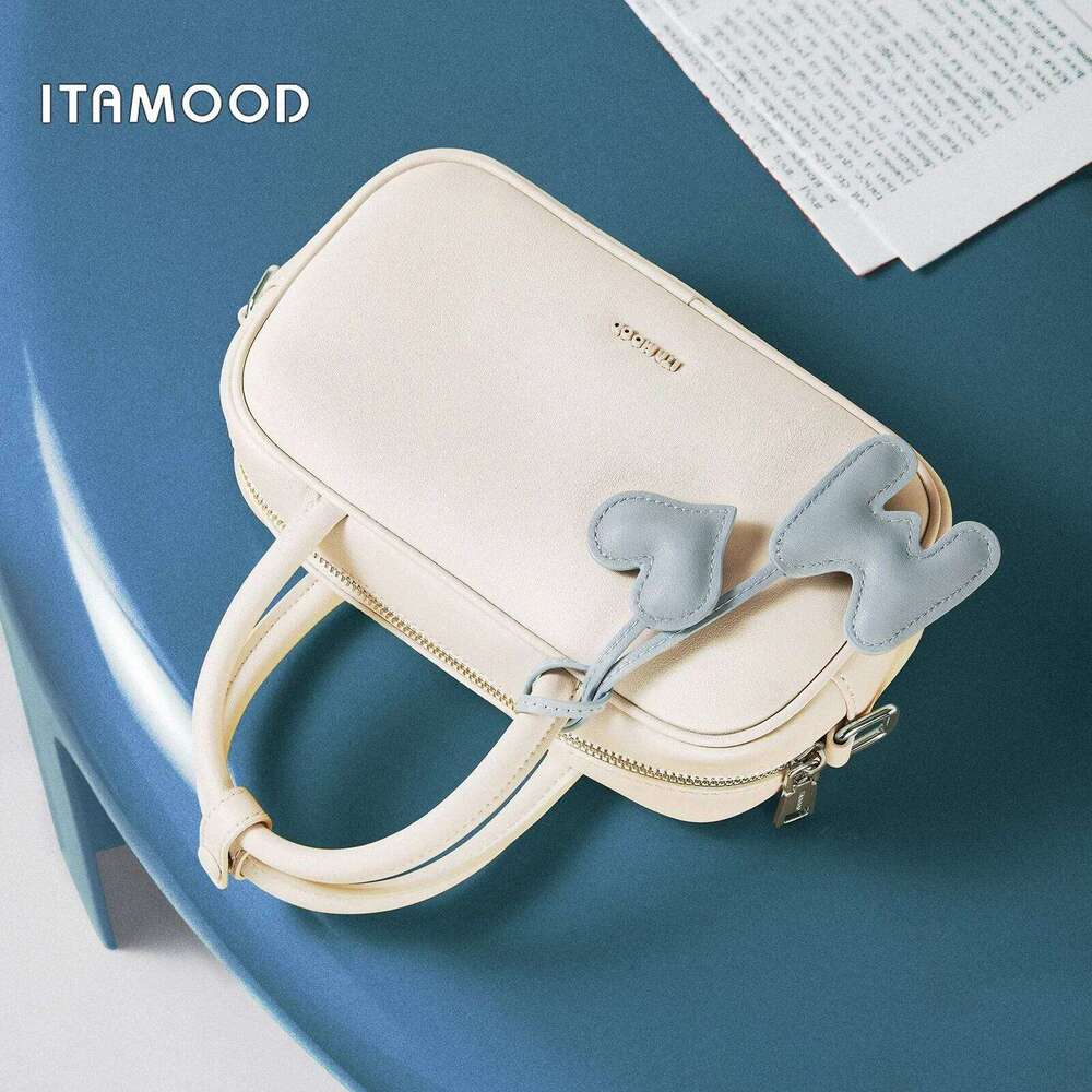 ITAMOOD Bowling Women Original Designer Brand One Shoulder Crossbody Handbag Boston Summer Makeup Bag Valentine Gift School