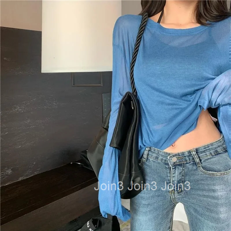 Plain Womens Long Sleeve T-shirt With Sleeves Cotton Top Female Trending Clothing 90s Vintage Y2k Korean Style Emo Kpop Basic