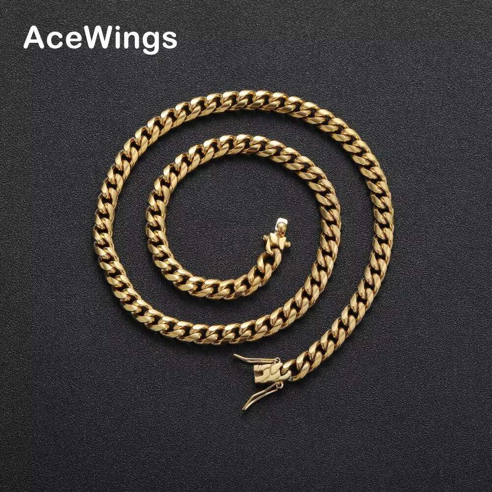 SC003 6mm Stainless Steel Cuban Link Chain Hip Hop Chain Necklace