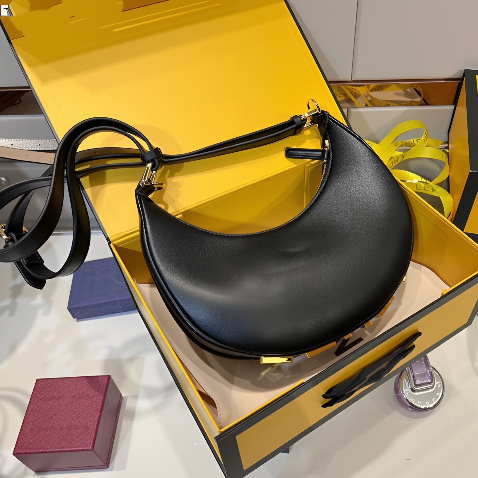 2025 New Designer Bags Shoulder Bags Tote Bag Handbags Purse Luxury Bags Gold Logo Zipper Women's Armpit Bags High Quality Leather Crossbody Brown Handbags