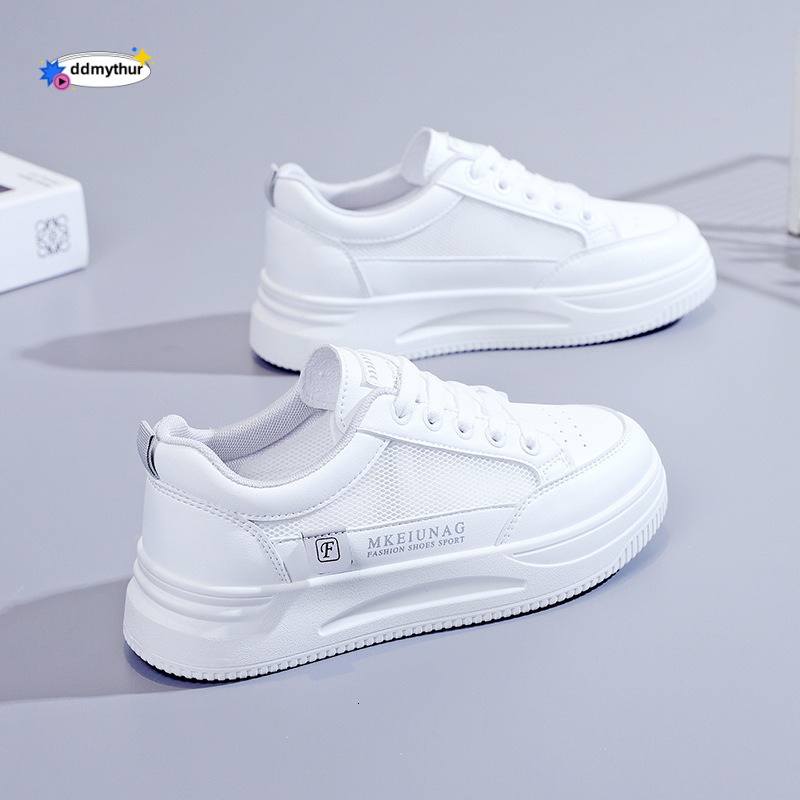 Spring Summer Ins Trend 2025 New Mesh White Shoes Student Versatile Niche Sports Sneakers for Women ddmythur