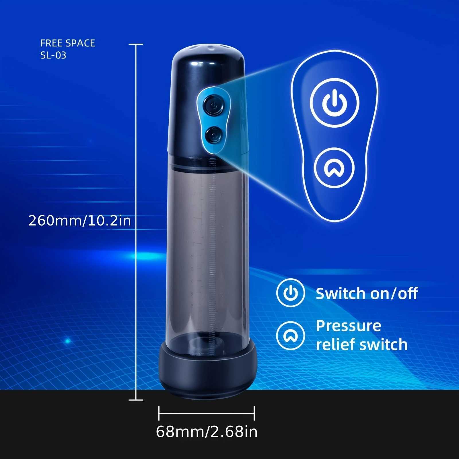 Electric Vacuum Penis Pump Enlargement Extend Pump Penis Male Masturbator Penis Pumps Sex Toys For Men Erections Adult Supplies W250618