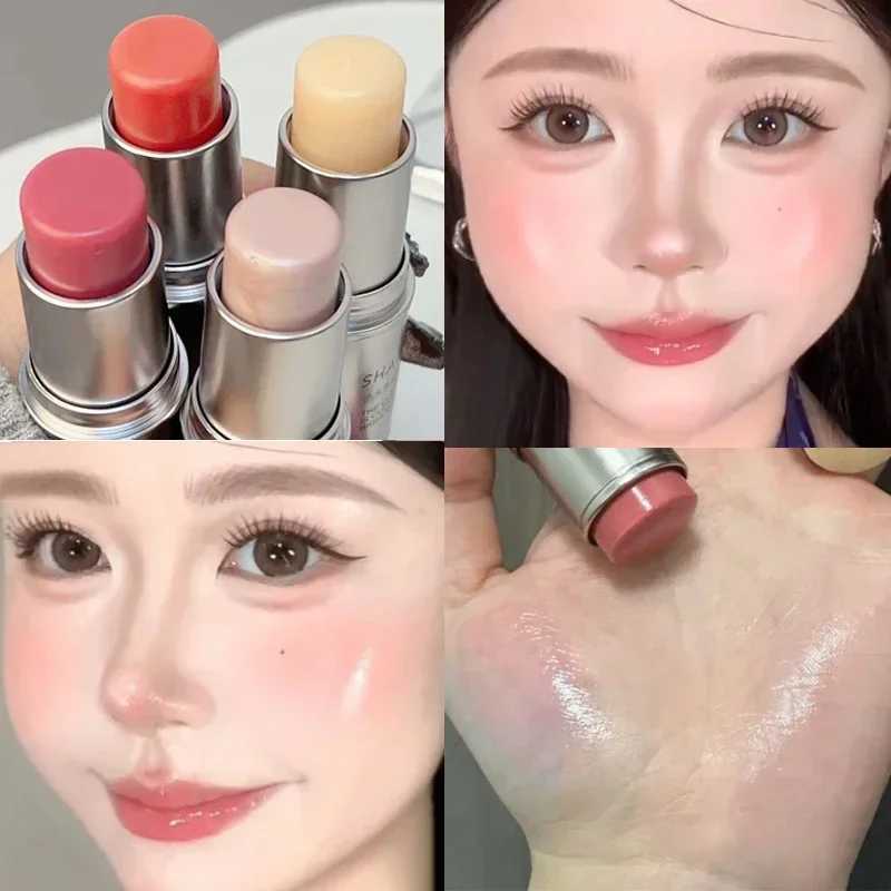Water Light Highlight Blush Stick Shimmer Waterproof Face Contour Illuminator Lasting Moisturizer Brighten Contouring Cosmetics XJ250618
