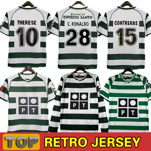 1999 00 Retro SpOrTing CP Soccer Jerseys JARDEL JOAO PINTO 2001 03 Long sleeve Football Shirts QUARESMA P.BARBOSA LIEDSON 2003 04 retro