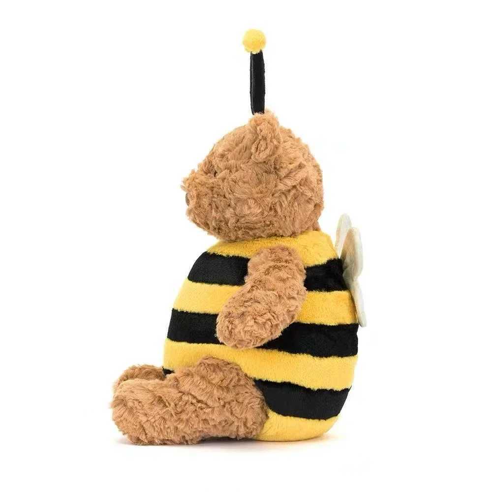 Squishy Teddy Bear Transform Into Bee Plush Doll Stuffed Toys For Children Huggable Sleep Pillow Lovely Christmas Birthday Gift W250618