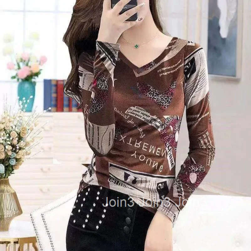 Tie Dye Slim Korean Style Long Sleeve T Shirt for Women Tee Streetwear Basic 90s Vintage One Pieces Y2k Kpop Goth Yk2 Tops Woman