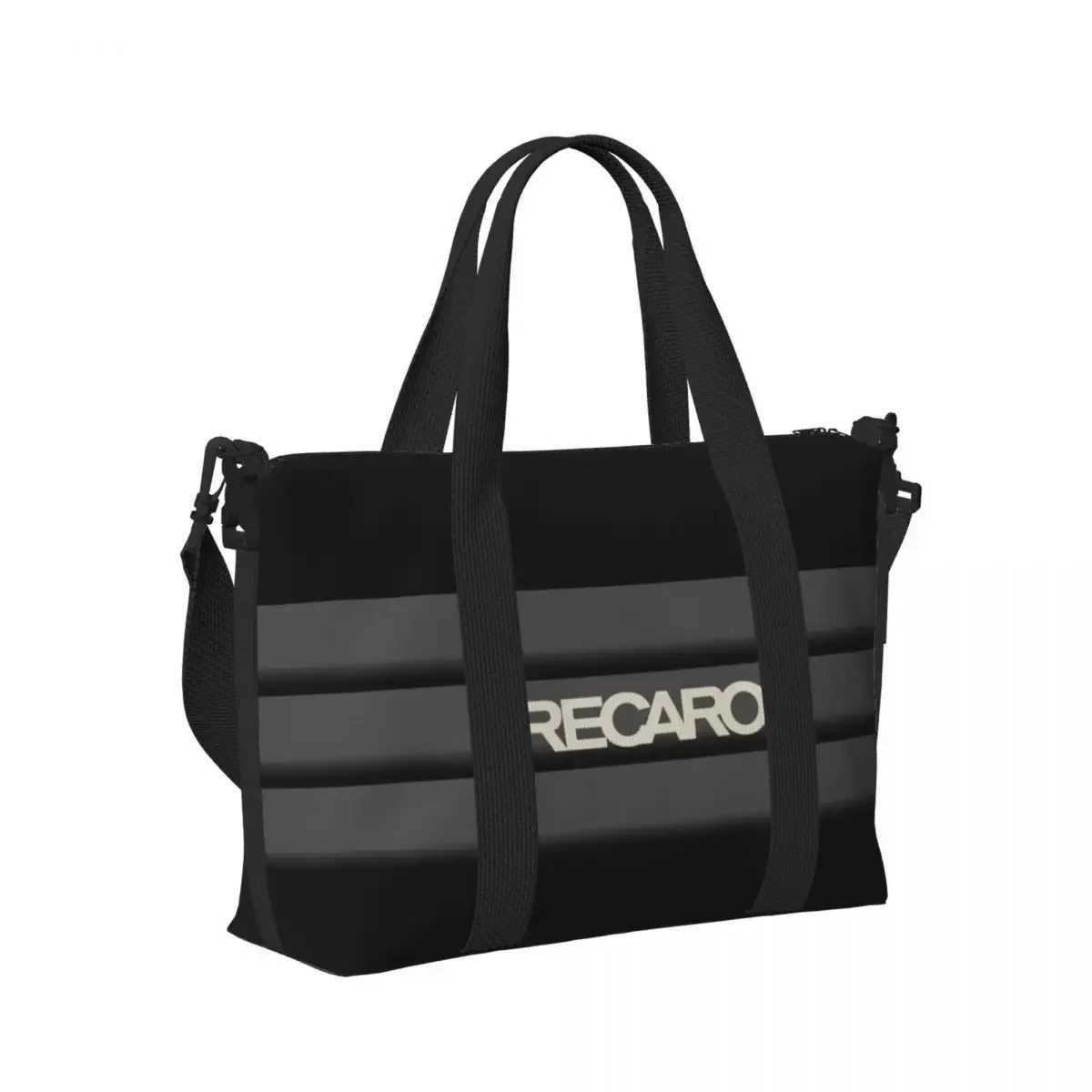 Custom Recaros Beach Tote Bag for Women Large Compartment Gym Beach Travel Bags W250618