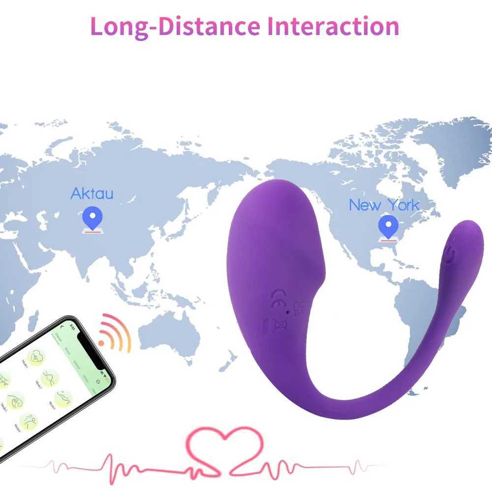 APP wireless tadpole vibrating egg remote control vibrator for women going out wearing vibration massage for adults XJ250618