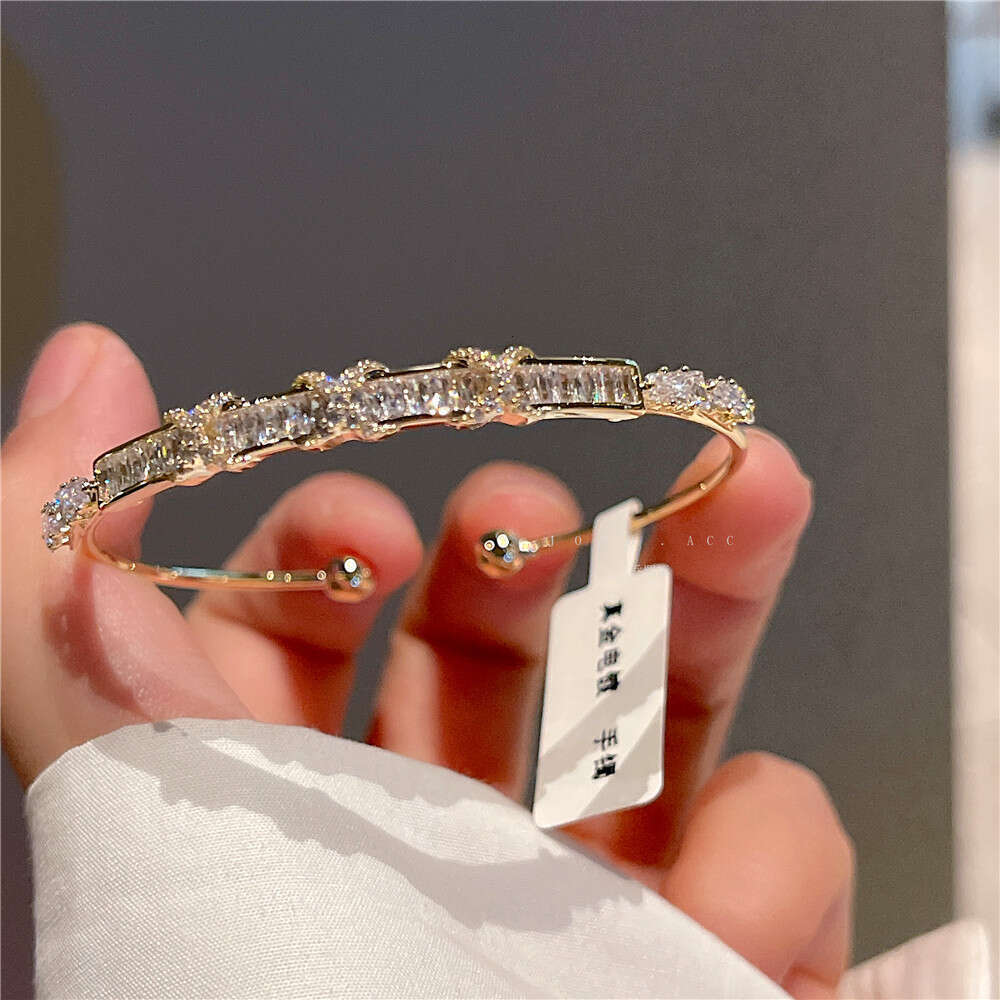 Princess Electroplated 14K Gold Full Zircon 2022 JOJO Jo Xiya Valentine's Day Gift Elegant Bracelet J27