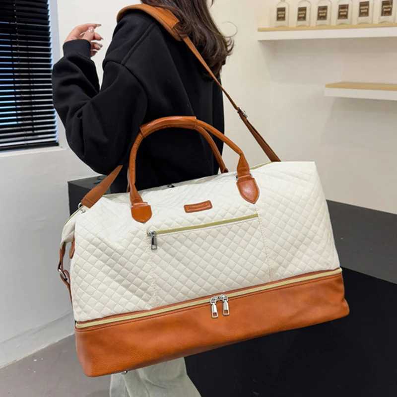 3pcs Travel Duffel Bag Outdoor Luxury Boston Handbag with Shoes Pack Large Hiking Short Distance Luggage Bags Swimming Satchel W250618