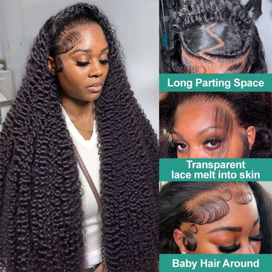 Sophianna Curly 30 40 Inch HD 13x6 13x4 Front Human Hair Wig Black Deep Wave 5x5 Lace Frontal Glueless Wigs Wear And Go