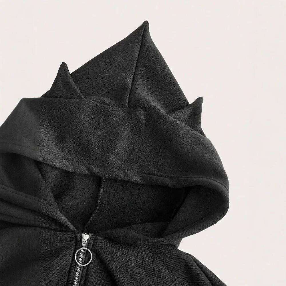 Chic Sports Wear Pullover Cardigan: Aesthetic Layering Piece Featuring Cozy Fleece Lining