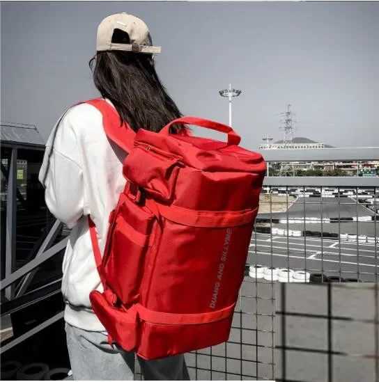 Fitness Travel Bag Sports Backpack Men Women Sports bag Large Capacity Gym Bag with Shoe Compartment Portable Duffle Bag Handbag W250618