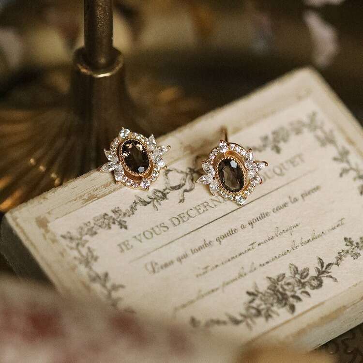 "Marie de Pompadour" Bestselling Exquisite Natural Citrine Plated Light Earrings