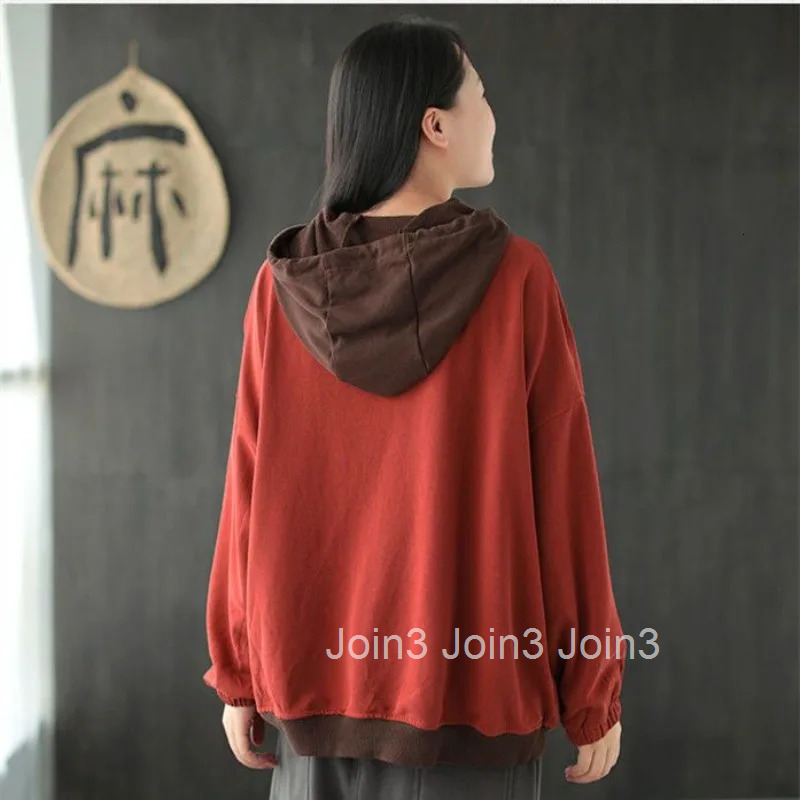 Red Hoodies Hip Hop Embroidered Hooded Top Grunge 2025 Womens Sweatshirt Baggy Sport Loose with Orint on Emo Xxl Woman Clothing