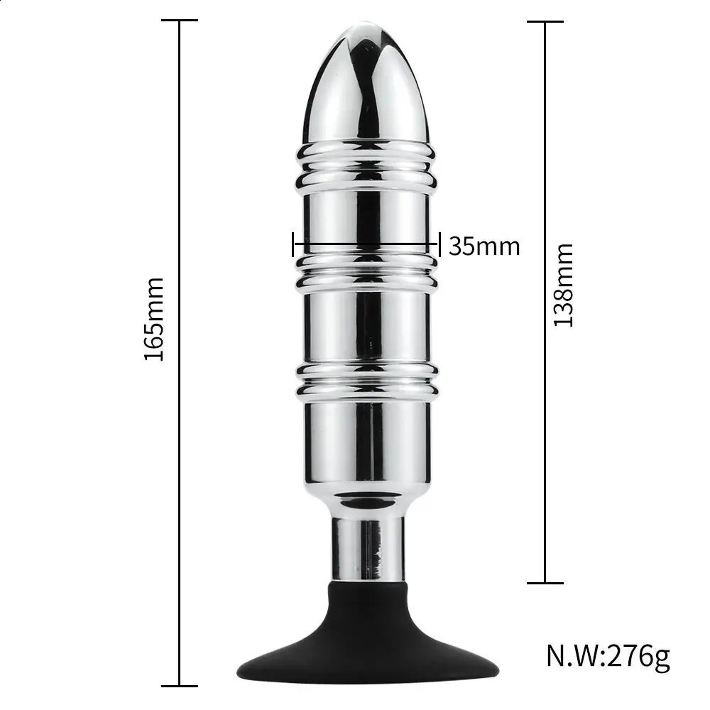 ANMOOEE Heavy Extra Large Anal Expansion Metal Anal Plug Dildo Stainless Steel Butt Plug Prostate Massage Adult Sex Toys 250617