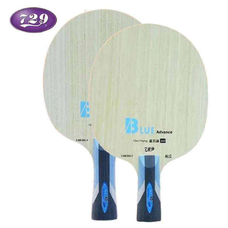 New 729 Professional Table Tennis Blade 5 Wood 2 AD Carbon Ping Pong Racket Blue ALC Fast Attack