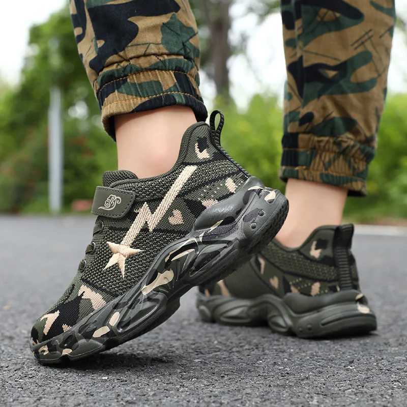 Autumn Spring Brand Children Sports Shoes Girls Non-Slip Outdoor Fashion Sneakers Kids Casual Camouflage Hiking Shoes Z250618