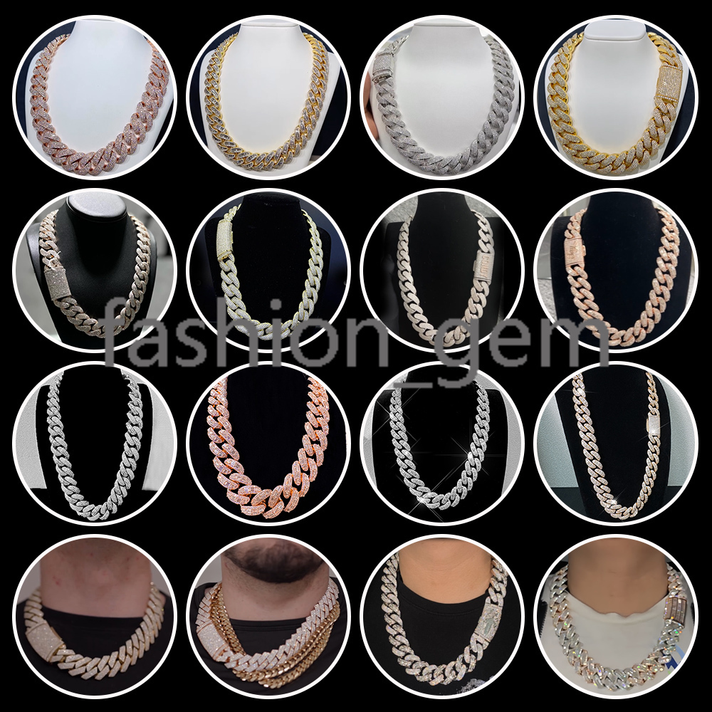 Factory 18k Gold Rhodium Plated Cuban Chain 20mm Big Guy Chunky Fashion Jewelry Plain Cuban Link Chain-for Gifts