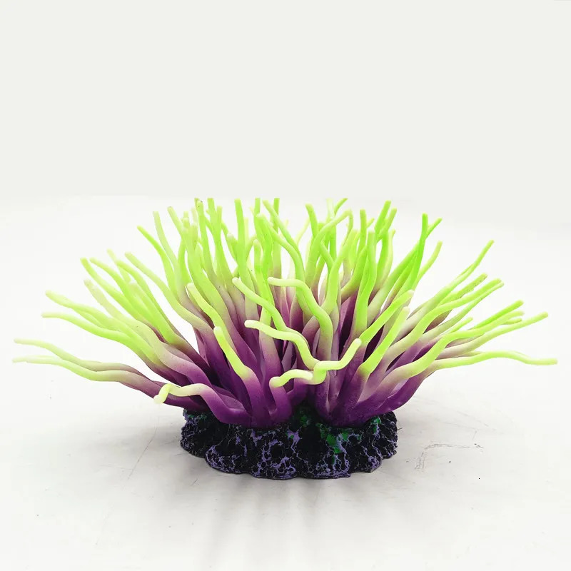 1PC Colourful Simulation Flower Shape Plant Artificial Coral Ornament For Aquarium Fish Tank Landscaping Scenery Decoration 250613