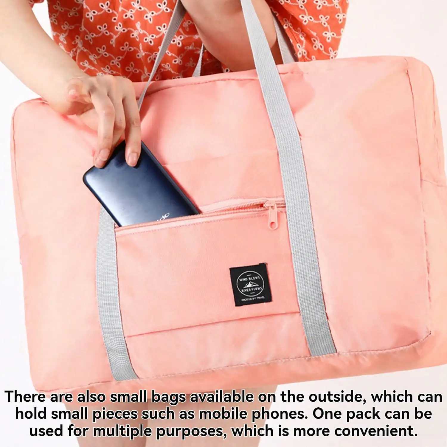 Foldable Travel Duffel Bag Tote Carry LageBag Personal Item Sports Gym Bag Waterproof Lightweight Weekender Duffle B250618