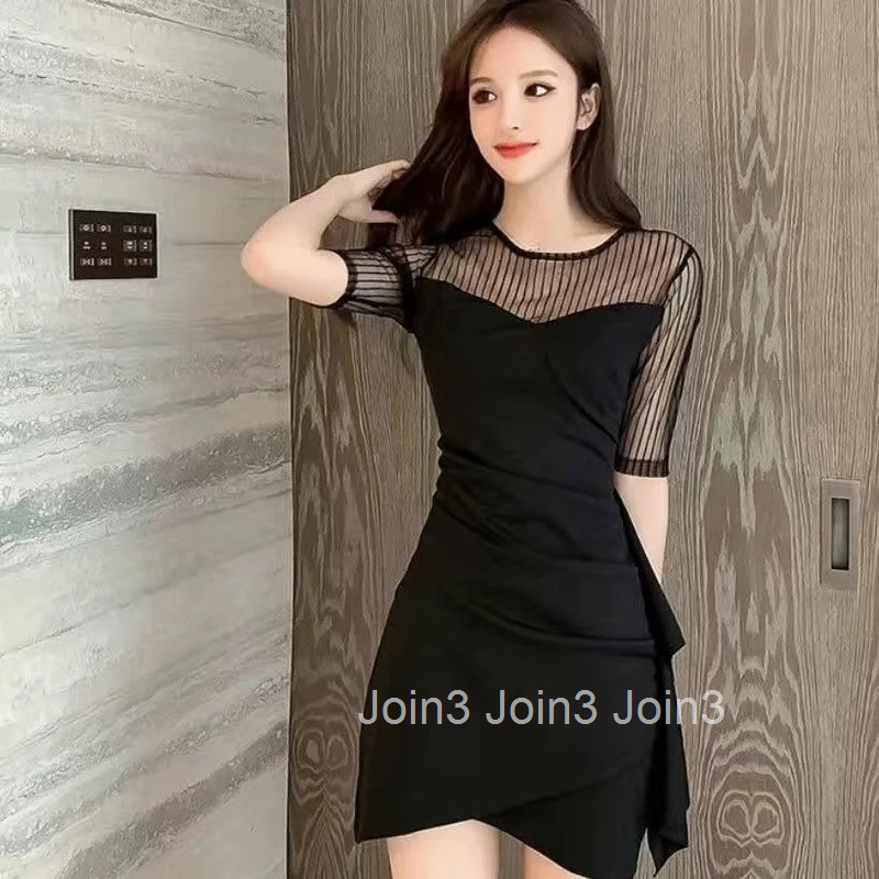 Clothing Mini Short Female Dresses 2025 Mesh Prom Sensual Sexy Evening Party Womens Dress Hot Y2k New In Features Harajuku X Xl