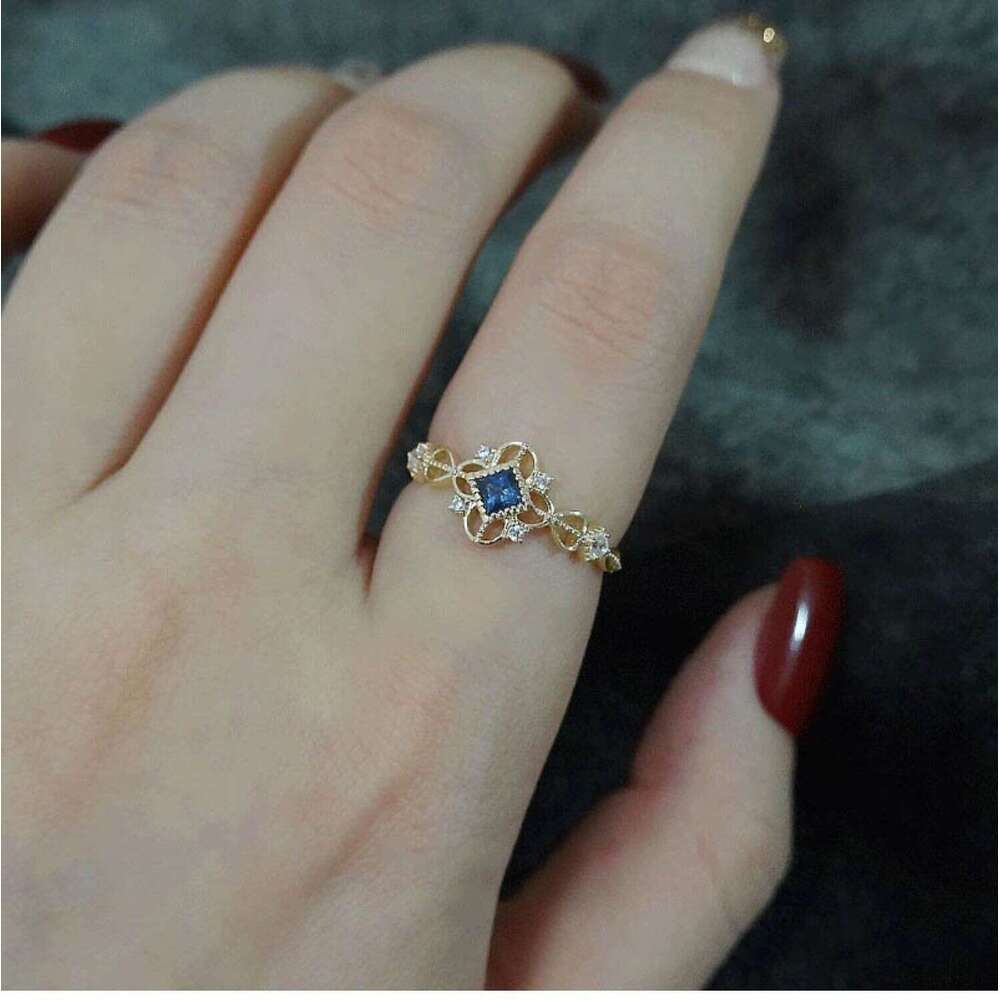 Niche Light Luxury High-end Sense Index Finger Cold Style Ins Women Lace Hollow Versatile Trendy Ring