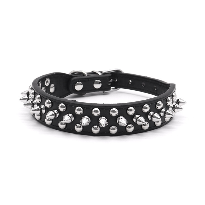 Designer Dog Collar PU Willow Pet Necklace Anti-Bite Neckband Anti-Escape Spiked Tactical Dog Neck Harness
